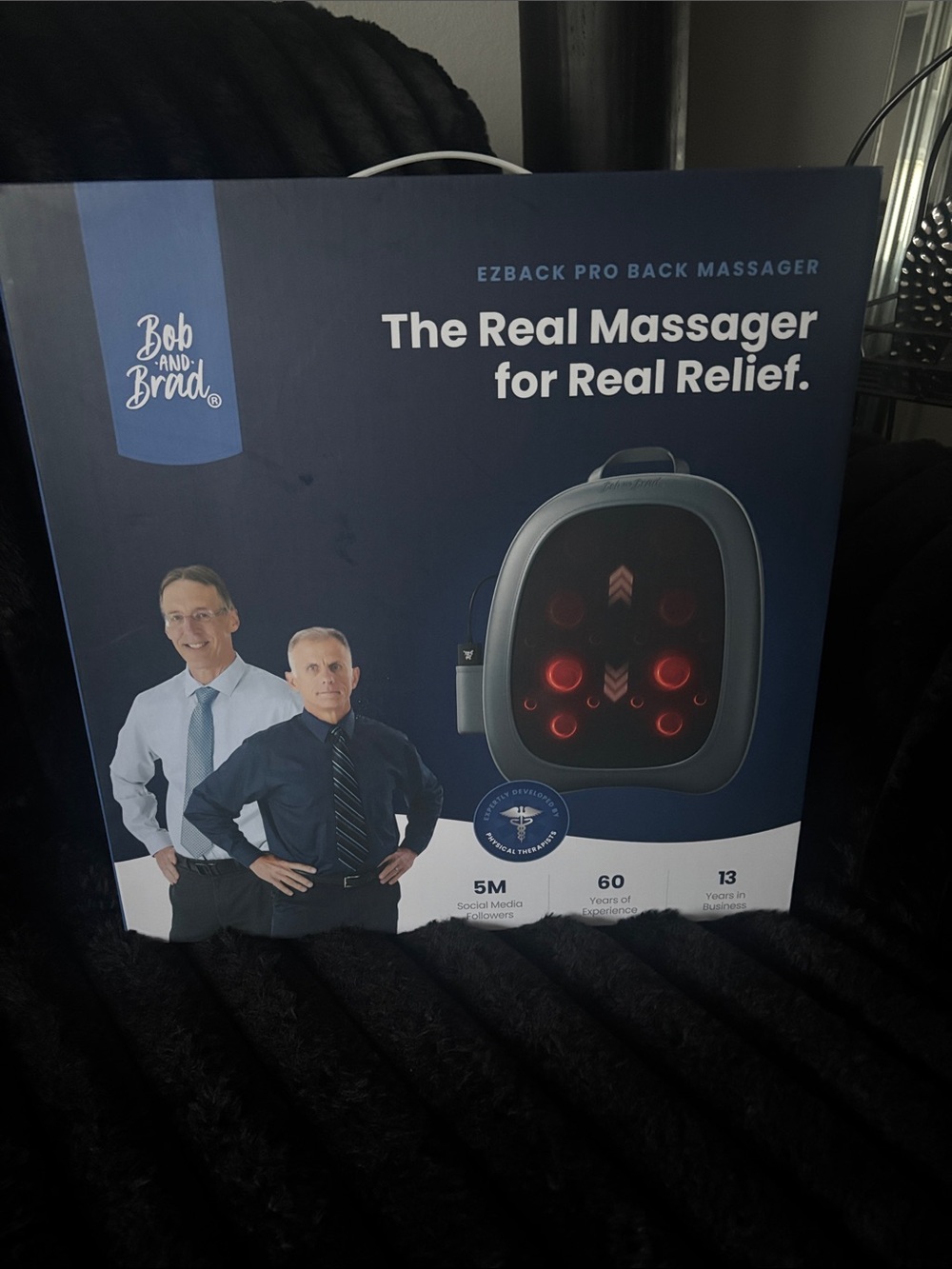 Bob and Brad EZBack Pro Back Massager - Blue/Black